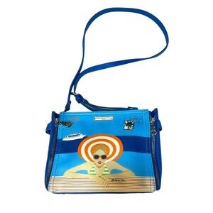 Barbara Rhil Paris Beach Cruise Vacation Theme Crossbody Purse